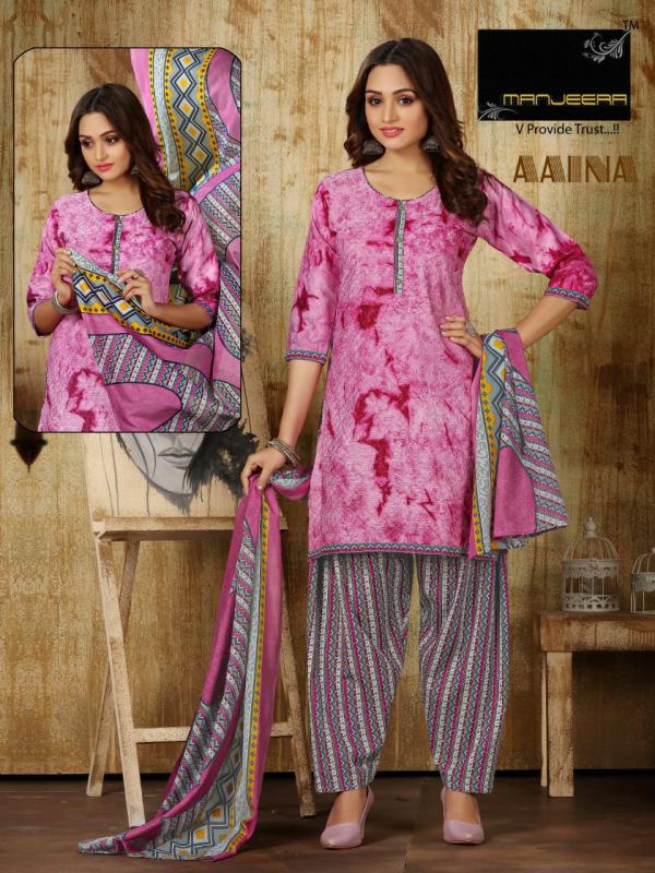 Manjeera Aaina Casual Wear Ready Made Dress Collection